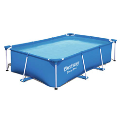 Bestway 56403 Steel ProPool - Piscina gonfiabile con telaio in acciaio, 259 x 170 x 61 cm, colore: blu en oferta