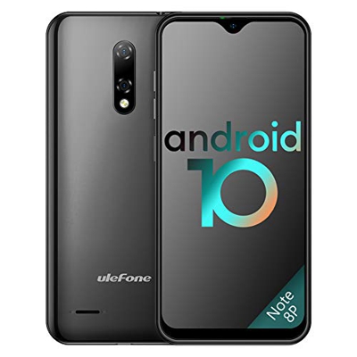 Smartphone 4G Android 10, Ulefone Note 8P Telefonia Mobile Cellulari 16GB ROM 2GB RAM, 5,5" FW+ Schermo Waterdrop, Fotocamera 8MP+2MP+5MP, Dual SIM e 