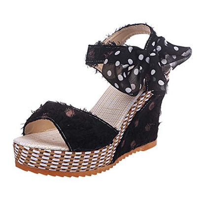 FRAUIT Scarpe Donna Estive Sandali Con Tacco Espadrillas Ragazza Platform Scarpe Eleganti Estive Con Zeppa Corda Sandali Con Tacco E Plateau Sexy Da S