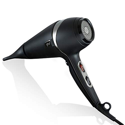 Ghd Air - Asciugacapelli professionale, Finish come appena uscita dal salone in metà tempo, Nero/Argento