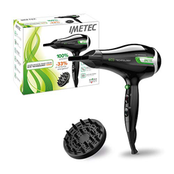 Imetec ECO SE9 1000 Asciugacapelli con Tecnologia Eco Technology 1400 W, Consumo Energetico Ridotto, 8 Combinazioni Aria/Temperatura, Diffusore per Ca en oferta