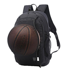 Valleycomfy Zaino Sportivo da Uomo per Pallacanestro/Calcio/Pallavolo Zaino per Laptop da 15,6 Pollici, Nero en oferta
