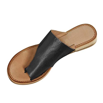 Celucke Donna Sandali Scarpe Infra-Alluce Bassi in Pelle Infradito Sandal Comode Viaggio per Spiaggia e Estate