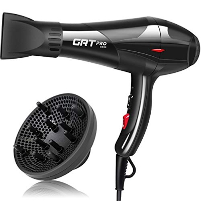 Phon per Capelli Asciugacapelli Professional 3500W, Ion negativo e Temperatura Costante, Asciugatura Rapida e Delicata, Asciugatrice per Capelli con D