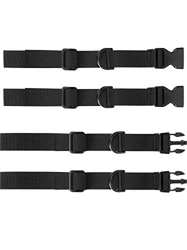 Cinghia Toracica per Zaino,2 Pack Regolabile Sterno Fascia Toracica per Borsa Scuola Zaino Escursionismo Jogging 100% Polipropilene Nero 1 Pollice/25M en oferta