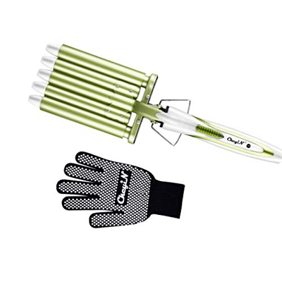 Ckeyin Arricciacapelli Arricciacapelli Professionale,Ferro Conico Piastra, Arricciacapelli Permanente con Regolazione della Temperatura Multifunzione,