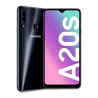 Samsung Galaxy A20s, Smartphone, Display 6.5" HD+, 3 Fotocamere Posteriori, 32 GB Espandibili, RAM 3 GB, Batteria 4000 mAh, 4G, Dual Sim, Android 10, 