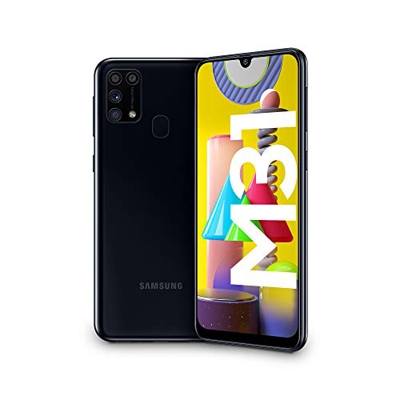 Samsung Galaxy M31, Smartphone, Display 6.4" Super AMOLED, 4 Fotocamere Posteriori, 64GB Espandibili, RAM 6GB, Batteria 6000 mAh, 4G, Dual Sim, Androi