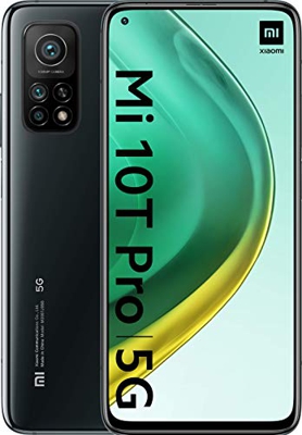 Xiaomi Mi 10T Pro - Smartphone 8+256GB, display 6,67” Full HD+, Snapdragon 865, 108MP AI Triplo-Camera, batteria 5000mAh, Alexa Hands-Free, Cosmic Bla
