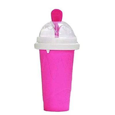 Lynn Ice Cream Cup Slushy Ice Cream Maker Squeeze Peasy Slush Quick Cooling Cup Rosso