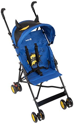 Safety 1st Crazy Peps Passeggino pieghevole, leggero con capottina, Unisex Bambini, Supereroe. Blu