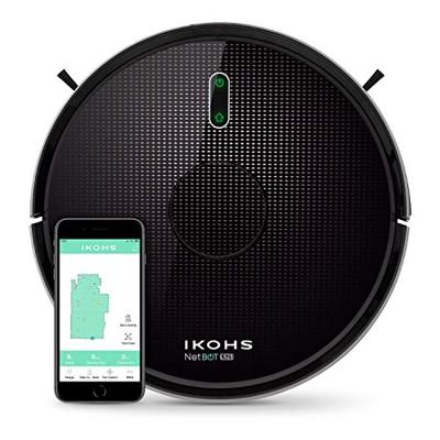 IKOHS NETBOT LS23 - Robot aspirapolvere laser, Aspira, Spazza e Lava, Mappatura laser 3D, filtro Hepa, Navigazione intelligente, App mappe, WiFi, Prog
