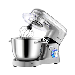 Aucma Impastatrice Planetaria da 1400W,Robot da cucina Mixer 6.2L, Miscelatore Cucina per uso alimentare, 6 Velocità Mixer Elettrico da Cucina con Gan en oferta