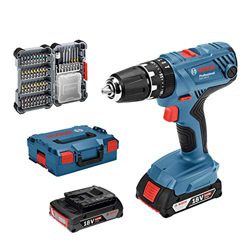 Bosch Professional Sistema Trapano Avvitatore con Percussione GSB 18V-21, Batteria 2x2.0 Ah, Set di Accessori da 40 Pezzi, in L-BOXX 136, Edizione Ama características