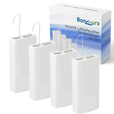 BonAura - Umidificatori per termosifone, per respirare meglio durante l’inverno, umidificatore in vetro per termosifone in vetro, basta riempire l'eva