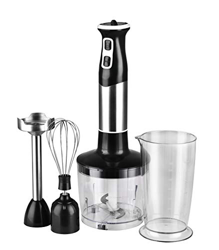Venga! Frullatore a Mano multifunzione 4 in 1, Con Ciotola da 500 ml, Frusta e Vetro di Misurazione da 600 ml, Lame in Acciaio inossidabile, Velocità  características