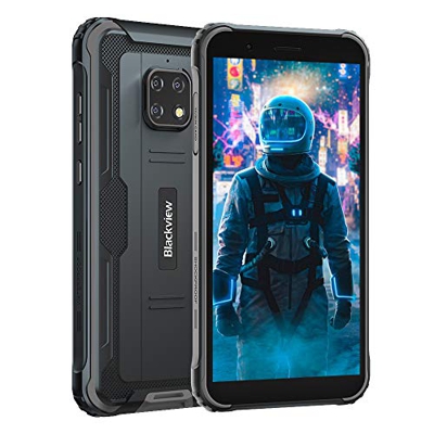 Rugged Smartphone, Blackview BV4900 Smartphone Antiurto 4G Android 10 Rugged Cellulare, 5.7 Pollici HD, Batteria 5580mAh, 3GB+32GB(128GB), 8MP+5MP, Te
