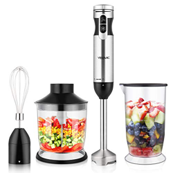 Yissvic Frullatore Immersione 1000W 9 Velocità Minipimer Mixer Immersione 4 in 1 Acciao Inossidabile 304 con Turbo Presa Antiscivolo en oferta