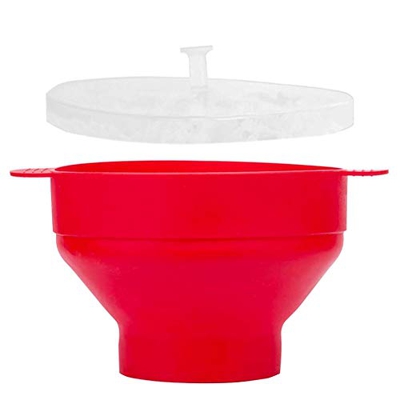 Popcorn Maker in Silicone Da Microonde Microwave Popcorn Popper Pieghevole Del Silicone Popcorn Maniglia Resistenza Alle Alte Temperature Ciotola Di P