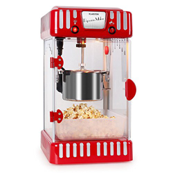 Klastein Vulcano - Macchina per popcorn, Design anni '50, 300 watt, Tempo di riscaldamento breve, POT in acciaio inossidabile, circa 60 l/h, porta mag en oferta