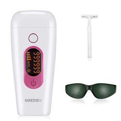 Epilatore Luce Pulsata, 999,999 Flash IPL Apparecchi Depilazione Laser di Epilazione Permanente per Viso e Corpo, con 5 Livelli di Energia, 2 Modalità en oferta