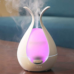 Mroty Italia | Diffusore di Oli Essenziali, Diffusore di Aromi Ultrasuoni, Umidificatore 200ml, Luce Notturna, Purificatore d'Aria - 20 Colori a LED,  en oferta