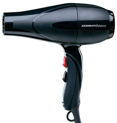 GAMMAPIU’ Asciugacapelli Professionale 2001R Nero, Phon per Capelli Professionale ad Alte Prestazioni, Impugnatura Ergonomica Antiscivolo, Asciugacape precio