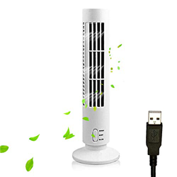 Bedler Ventilatore a Torre Portatile Ventilatore Elettrico Silenzioso a 2 velocità Senza Ventola Ventilatore a Torre Alimentato Tramite USB Ventilator características