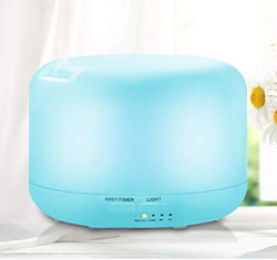 UBEGOOD umidificatore, Diffusore di Olio Essenziale con Cambio di 7 luci a LED a Colori, Auto spegnimento Senza Acqua e modalità nebulizzazione Regola características