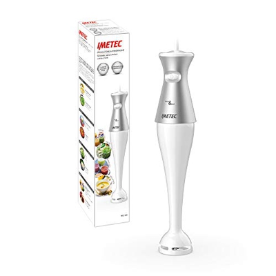 Imetec HB2 100 Frullatore a Immersione, Lame in acciaio inox, Funzionamento ad impulsi, Impugnatura Ergonomica, 170 W