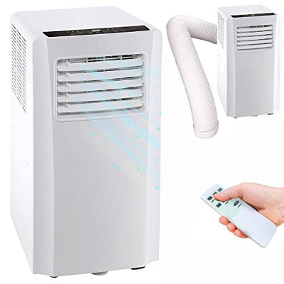 Bakaji Condizionatore Portatile 7000 BTU 2,1 kW Climatizzatore Gas Naturale R290 Aria Condizionata Funzione Ventilatore Deumidificatore Timer e Teleco