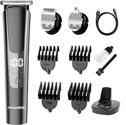 NAVANINO Tagliacapelli Uomo Professionale, Tagliacapelli Elettrico Base Staccabile Doppie Lamette Incrociate Doppia Regolazione Della Velocità Lame Mu características