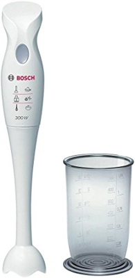 Bosch Elettrodomestici CleverMixx MSM6B150 Mixer a Immersione, 300 W, 1 Liter, 1 Decibel, Plastica, Bianco