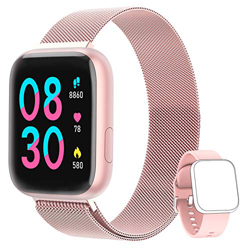 NAIXUES Smartwatch Orologio Fitness Sportivo Donna Uomo Impermeabile Smart Watch Cardiofrequenzimetro Contapassi da Polso Monitor Pressione Sanguigna  precio