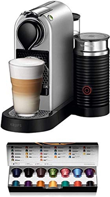 Nespresso XN760B Citiz & Milk Macchina per Caffè Espresso di Krups, Argento