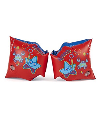 Speedo Sea Squad Abnd Ju, Braccioli Unisex Bambini, Lava Red/Neon Blue, 06_09
