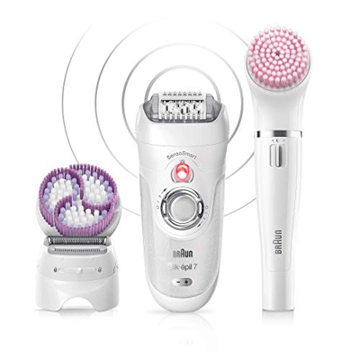 Braun Silk-épil Set Bellezza 7 7-895 Epilatore Elettrico Donna Professionale 6-In-1 Wet&Dry senza Fili, Rasoio, Spazzola Esfoliante Corpo, Kit Pulizia