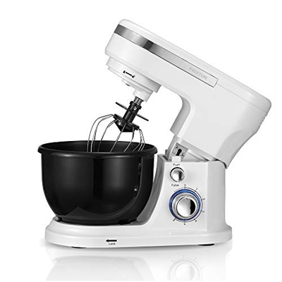 PRIXTON – Sbattitore Mixer Pasticceria con Diverse Funzioni: Impastare, Sbattere, Mescolare, Montare ed Emulsionare, Potenza 1000W, 6 Diverse Velocita