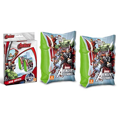 Mondo Toys - Avengers Arm Bands - Braccioli di Sicurezza per bambini - Materiale PVC - Adatti a bambini da 2 a 6 anni con Peso 6-20 kg - 16303