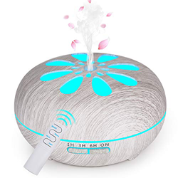 Diffusore di Oli Essenziali 550 ML, GeeRic Ultrasuoni Umidificatore Purificatore d'Aria Diffusore di Aromi Nebulizzatore per Oli Profumati 7 Color LED precio
