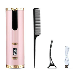 Beenle-Icey Ferro Arricciacapelli Automatico Cura Dei Capelli con Display a LED Antiscottatura Pettine Clip Tre Modi di Utilizzo Adatto ai Principiant en oferta