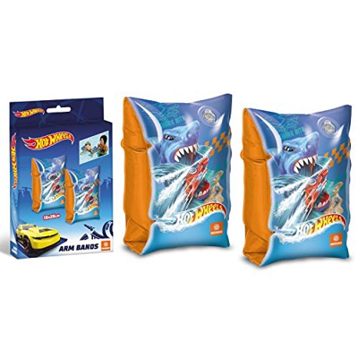 Mondo Toys - Hot Wheels Arm Bands - Braccioli di Sicurezza per bambini - Materiale PVC - Adatti a bambini da 2 a 6 anni con Peso 6-20 kg - 16875