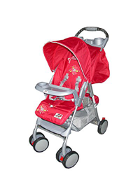 Elemed DDM-232 Diadema Mirage Passeggino Reclinabile, 3 Posizioni, Chiusura Facilitata con una Mano, Rosso en oferta