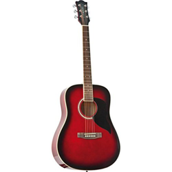 Eko Ranger 6 RED SBT chitarra acustica folk classic tavola abete precio