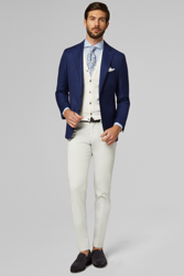 BLAZER BLUETTE NAPOLI IN PURA LANA en oferta