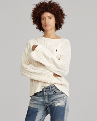 Maglia in lana maniche a kimono en oferta