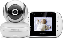 Motorola MBp 33S - Baby Monitor Video Digitale con Schermo LCD a Colori da 2.8”, Modo Eco e Visione Notturna, Bianco en oferta