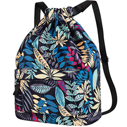 Vbiger Zaino Casual Borsa Palestra Borsa Mare Donna Uomo Zaino Scuola Sacca Sportiva Impermeabile Zaino da Viaggio Borsa Coulisse per Yoga Palestra Sp características