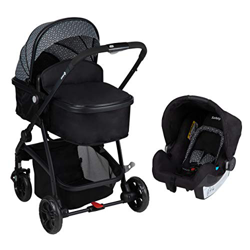 Safety 1St Hello 3 in 1 Trio Passeggino, Leggero Reversibile e Reclinabile, Seduta Che Si Trasforma in Navicella, Ovetto Neonato con Capottina, Coprig en oferta