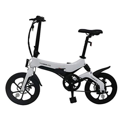 Biciclette Elettriche PIEGHEVOLE 16 Pollici da 250W 25km/h per Donna Uomo Mountain bike/Bici da Montagna Città, Batteria al Litio da 36 V Schermo LCD  características